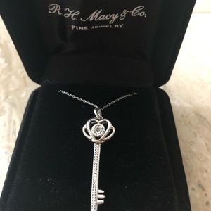 Macy’s key pendant necklace